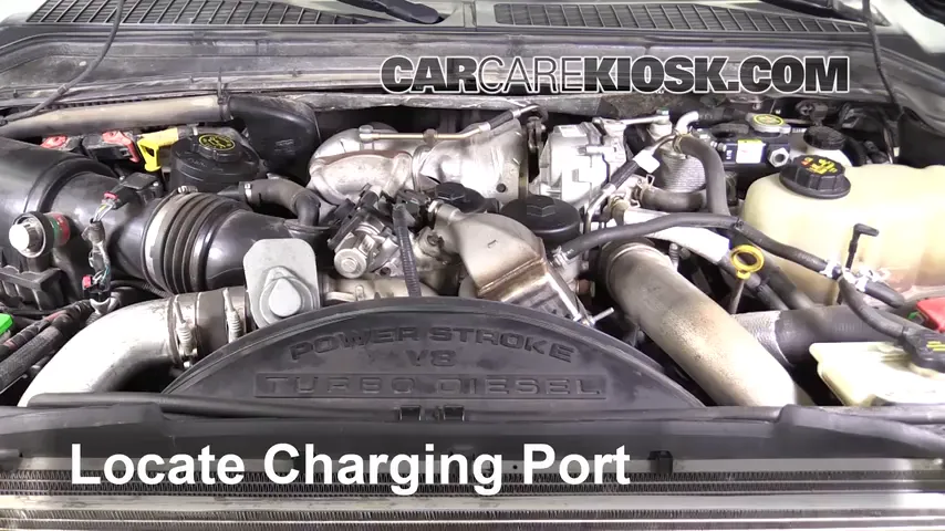 2010 Ford F-250 Super Duty XLT 6.4L V8 Turbo Diesel Standard Cab Pickup Air Conditioner Recharge Freon